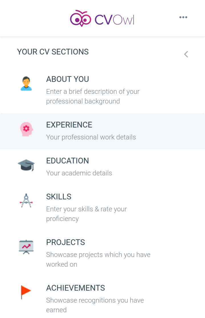 create your cv